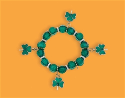 St. Patrick's Day Plastic Stretch Bracelet | party supplies