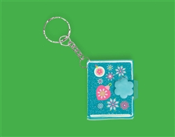 Christmas Glitter Keychain Notebook Bulk Favor | Party Supplies
