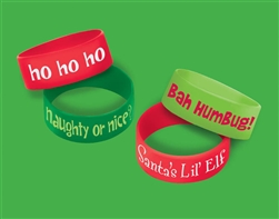 Christmas Silicone Cuff Band | Party Supplies