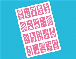 Christmas Nail Stencils Sticker | Party Supplies