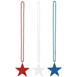 Patriotic Star Necklace | Party Supplies