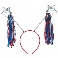 Patriotic Tinsel Headband | Party Supplies