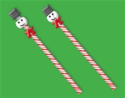 Stackable Snowman 3-D Eraser w/Pencil Bulk Favor | Party Supplies