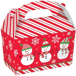 Snowman Large Gable Boxes | Party Supplies