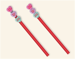 Stackable Heart 3-D Eraser w/Pencil | Party Supplies