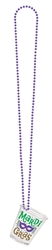 Mardi Gras Shot Glass on a Chain Necklace | Party Supplies