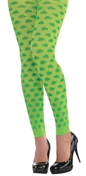 Shamrock Footless Tights | Party Supplies
