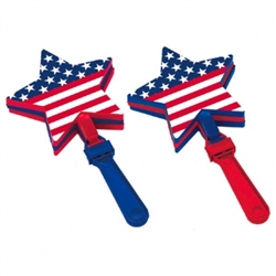 Patriotic Flag-Shaped Hand Clappers | Party Supplies
