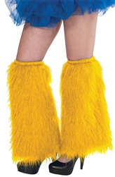 Yellow Plush Leg Warmers