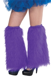 Purple Plush Leg Warmers