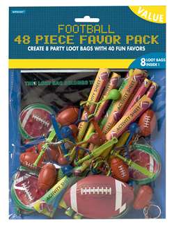 Championship Football 48-Piece Value Pack | Party Supplies