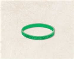 St. Patrick's Day Rubbert Attitude Bracelet | party supplies