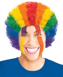 Rainbow Curly Wig | Party Supplies