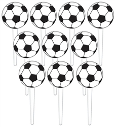 Soccer Fan Plastic Picks | Party Supplies