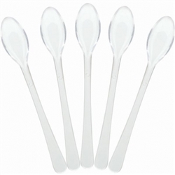 Clear Plastic Mini Spoons | Party Supplies