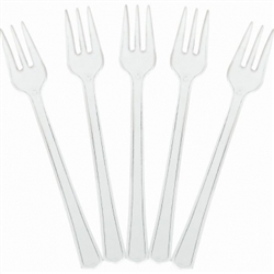 Clear Plastic Mini Forks | Party Supplies