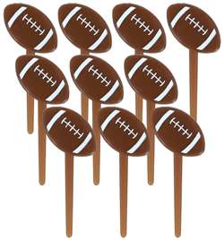 Football Molded Plastic Picks | Party Supplies
