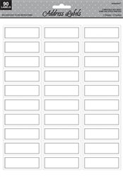 Silver Address Labels | Party Supplies