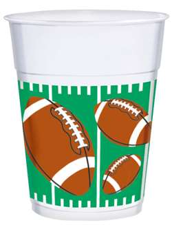 The Big Game Plastic 16 oz. Cups | Party Supplies