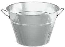 Metal Party Tub - Silver | Party Supplies