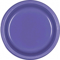 New Purple 10-1/4" Plastic Round Plates  | Party Supplies