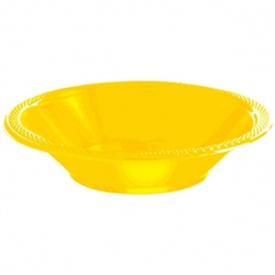 Yellow Sunshine 12 oz. Plastic Bowls  - 20ct | Party Supplies
