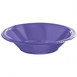 New Purple 12 oz. Plastic Bowls  - 20ct | Party Supplies