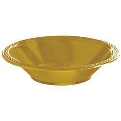 Gold 12 oz. Bowls - 20ct. | Party Supplies