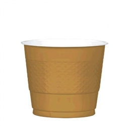 Gold 9 oz Plastic Cups - 20ct. | Party Supplies