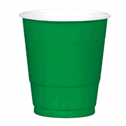 Festive Green 12 oz. Plastic Cups - 20ct | Party Supplies