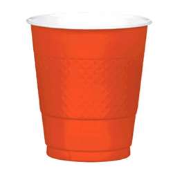 Orange Cups, 12 oz | Party Supplies