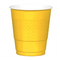 Yellow Sunshine 12 oz. Plastic Cups - 20ct | Party Cups