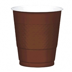 Chocolate Brown 12 oz Plastic Cups - 20ct. | Party Supplies