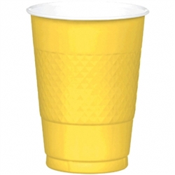 Yellow Sunshine 16 oz. Plastic Cups - 20ct | Plastic Cups