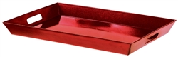 Red Glitter Rectangular Serving Tray | Party Supplies