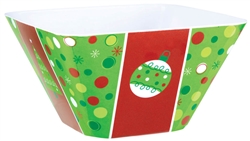 Holiday Buzz Cocktail Large Square Bowl | Party Supplies