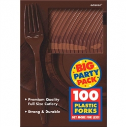 Chocolate Brown Forks - 100ct. | Party Supplies