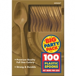 Gold Spoons - 100ct. | Party Supplies