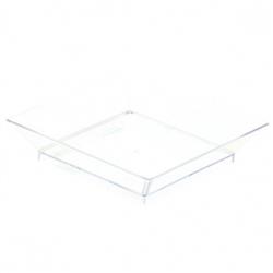 Clear Plastic Mini Appetizer Plates - 3.5" | Party Supplies