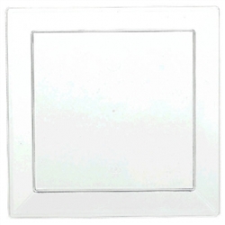 Clear Plastic Mini Appetizer Plates - 5" | Party Supplies