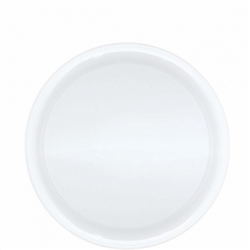 White Round Plastic Serving Platter | Party Supplies
