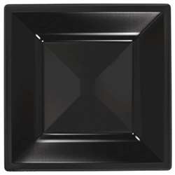 Jet Black Square Plates, 10-3/4" | Party Supplies