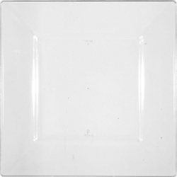 Clear Premium Plastic Square Plates, 10-3/4" | Party Supplies