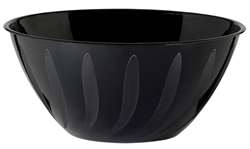 Swirl Bowl - Black 5 Qts | Party Supplies