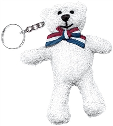 United We Stand Ultra Suede Bear Keychain | Party Supplies