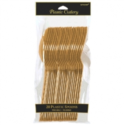 Gold Spoons - 20ct. | Party Supplies