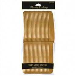 Gold Knives - 20ct. | Party Supplies