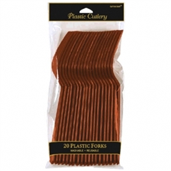 Chocolate Brown Forks - 20ct. | Party Supplies