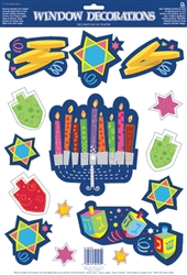 Happy Hanukkah Window Decorations | Party Supplies