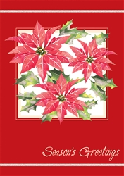 Bright Poinsettias Boxed Cards | Party Supplies